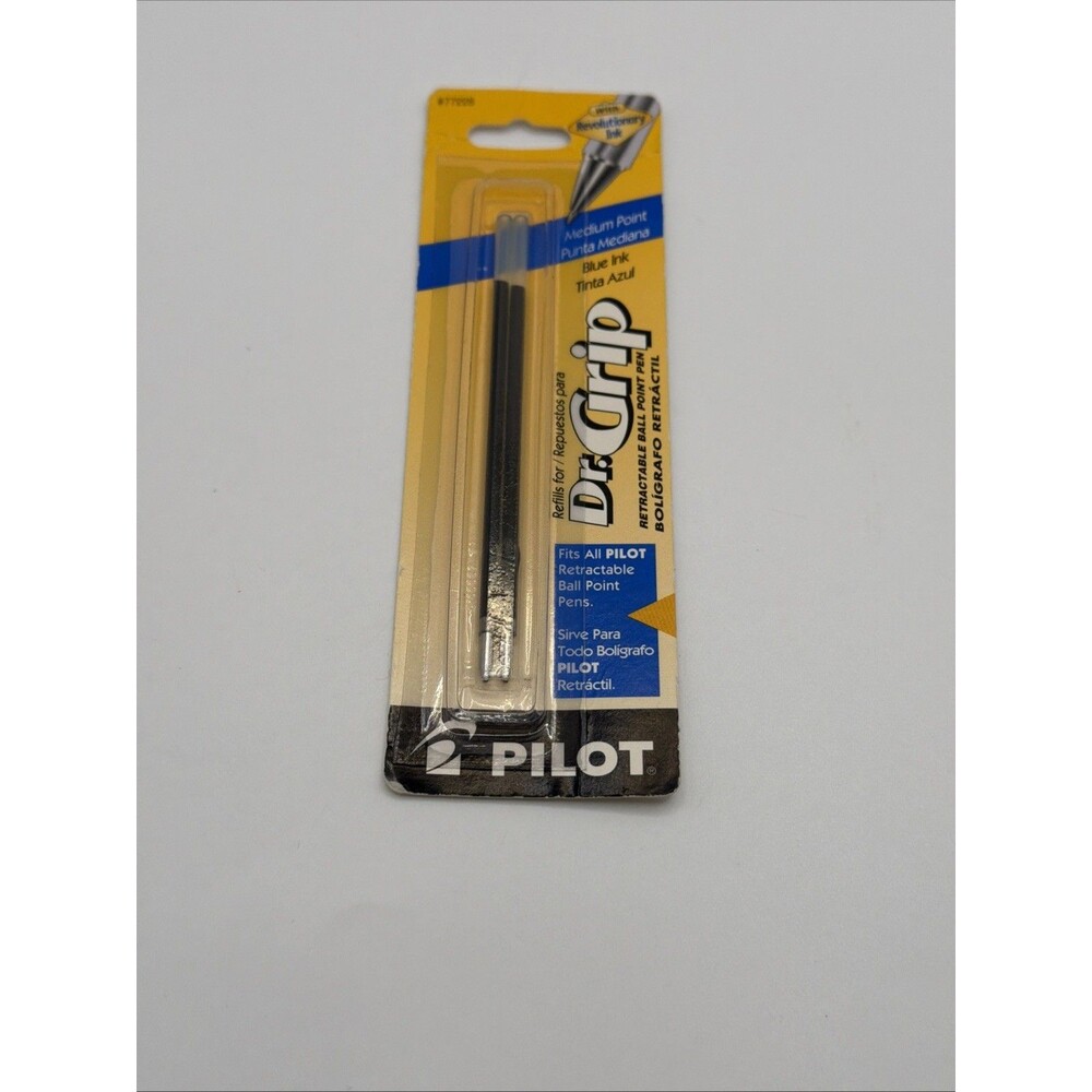 Pilot 77228 Refill, Better/EasyTouch/Dr Grip Retract Ballpoint, Med, Blue,